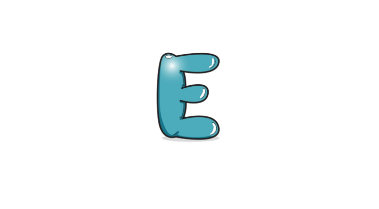 Draw A Bubble Letter E